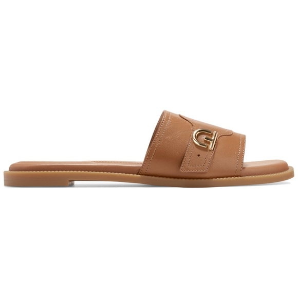 ๐ฃCOLE HAAN Charlotte Slide Sandal in Pecan Leather - Picture 4 of 14